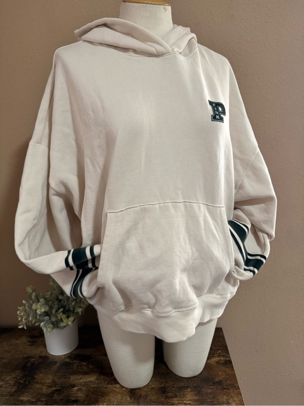 PINK Victoria's Secret Cream Campus Hoodie